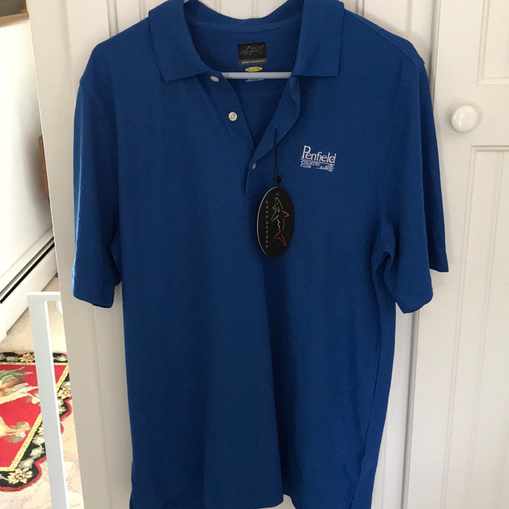 Men’s golf shirt . Greg Norman M